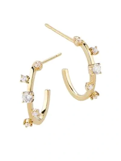 Shop Lana Jewelry Women's Diamond & 14k Yellow Gold Hoop Earrings