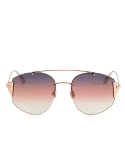 Shop Dior Women's Stronger 59mm Square Sunglasses In Gold