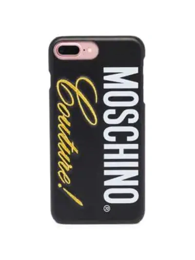 Shop Moschino Iphone 7/8 Plus Phone Case In Black Multi