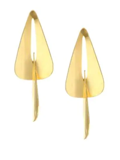 Shop Lizzie Fortunato Pendulum 18k Goldplated Link Drop Earrings