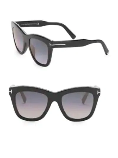 Shop Tom Ford Women's Julie 52mm Square Sunglasses In Black