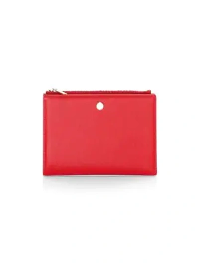 Shop Oad Everywhere Leather Travel Wallet In Rouge