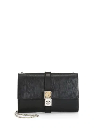 Shop Proenza Schouler Grained Leather Wallet-on-chain In Black