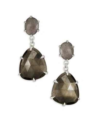 Shop Chan Luu Sterling Silver, Pyrite & Labradorite Drop Earrings