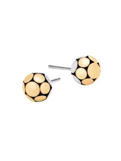 Shop John Hardy Dot Small 18k Bonded Yellow Gold & Silver Ball Stud Earrings