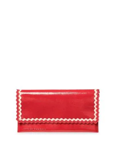 Loeffler Randall Tiered Ric Rac Leather Everything Wallet In Bright Red |  ModeSens