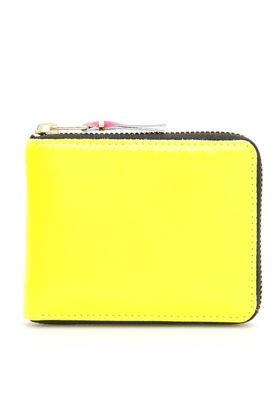 Shop Comme Des Garçons Unisex Super Fluo Wallet In Yellow (yellow)