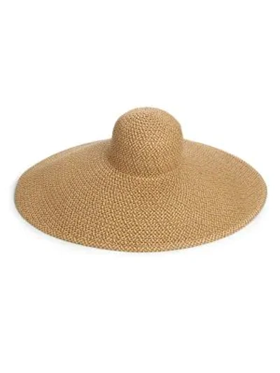 Shop Eric Javits Floppy Sun Hat In Peanut