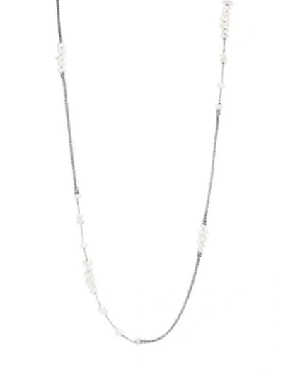 Shop John Hardy Chain Sterling Silver & White Fresh Water Pearl Necklace