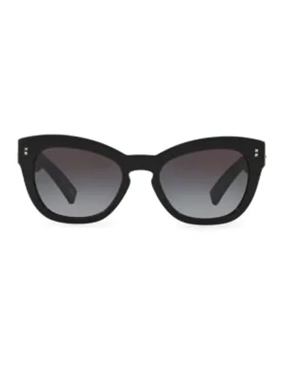 Shop Valentino 20mm Gradient Sunglasses In Black