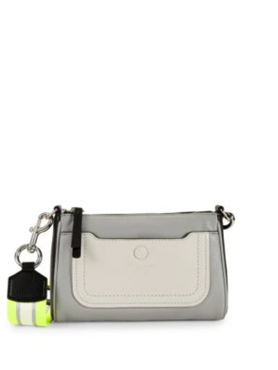 Shop Marc Jacobs Zip-top Leather Crossbody Bag In Grey Multi