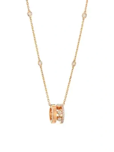 Shop Messika Women's Move Romane 18k Rose Gold & Diamond Mini Pendant Necklace