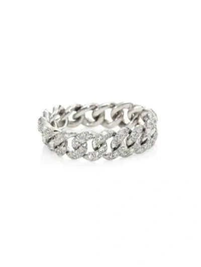 Shop Shay Diamond & 18k White Gold Link Ring