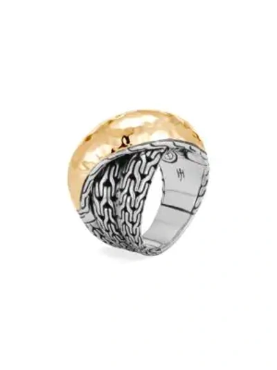 Shop John Hardy Women's Classic Chain 18k Gold & Sterling Silver Crossover Ring