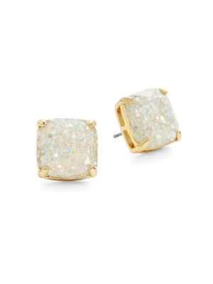 kate spade glitter square stud earrings