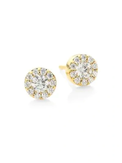Shop Hearts On Fire Women's Fulfillment 18k Yellow Gold & Diamond Stud Earrings
