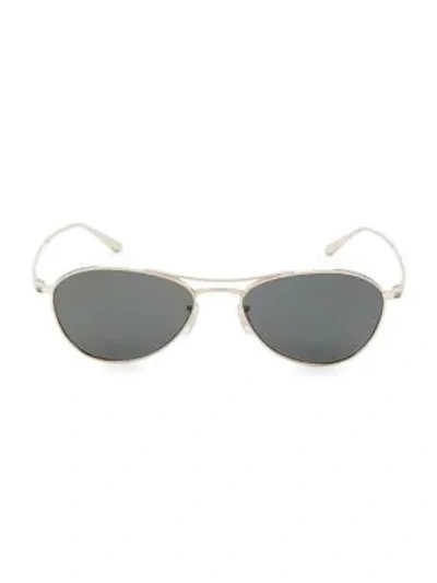 Shop Oliver Peoples Aero La 54mm Sunglasses In Gold