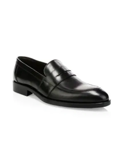 Shop To Boot New York Leather Penny Loafers In Black