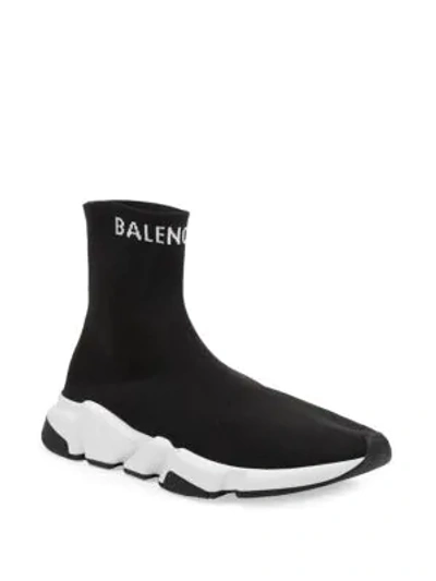 Shop Balenciaga Speed Sneakers In Black Natural