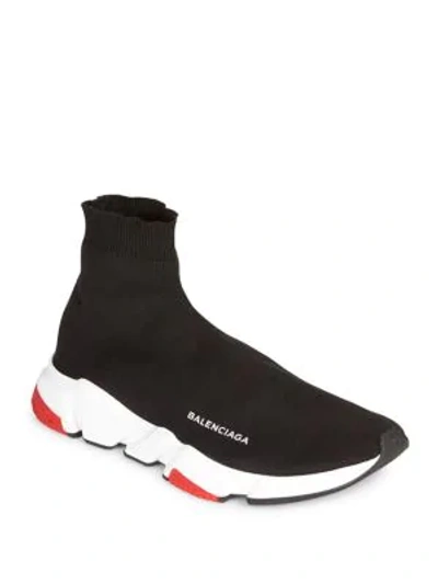 Shop Balenciaga Speed Sneakers In Noir