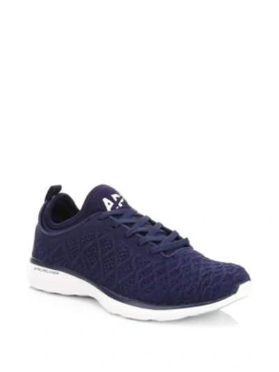 Shop Apl Athletic Propulsion Labs Men's Techloom Phantom Sneakers In Navy White