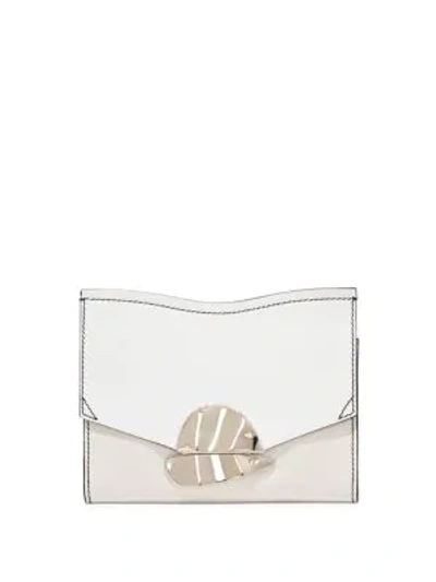 Shop Proenza Schouler Small Leather Chain Shoulder Bag In White