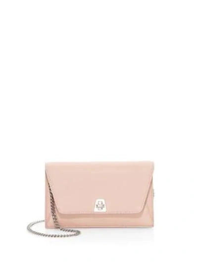 Shop Akris Mini Anouk Envelope Leather Crossbody Bag In Rose