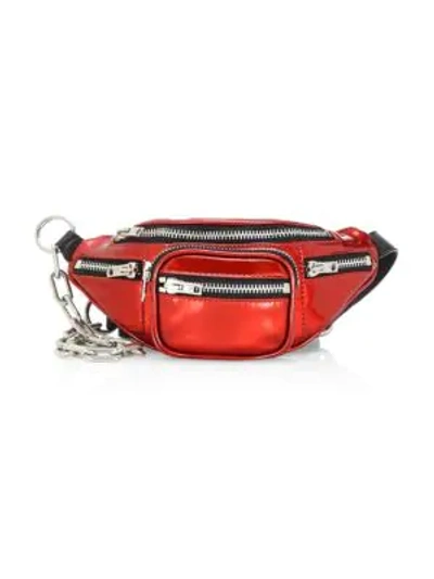 Shop Alexander Wang Attica Soft Leather Waist Bag In Red