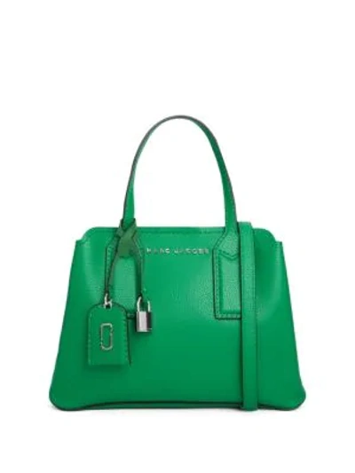 Shop Marc Jacobs The Editor 29 Pebbled Leather Satchel In Green