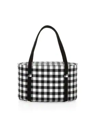 Shop Pop & Suki Lolita Gingham Bag In Black