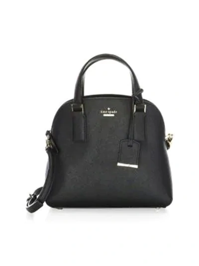 Shop Kate Spade Cameron Street Small Lottie Leather Satchel In Black