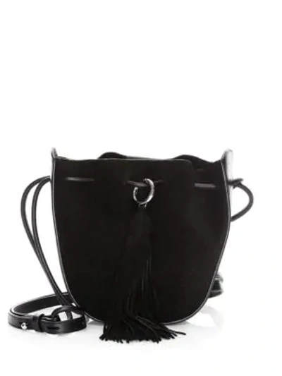 Shop Rebecca Minkoff Lulu Leather Crossbody Bag In Black
