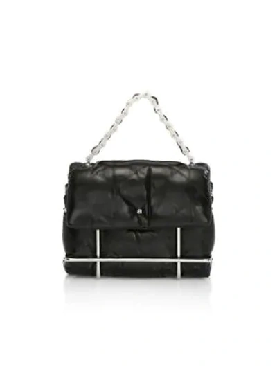 Shop Alexander Wang Halo Quilted Leather Crossbody Bag In Black