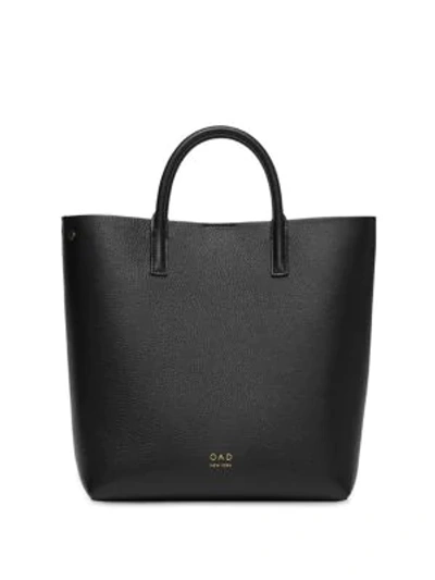 Shop Oad Tall Leather Carryall Tote In True Black