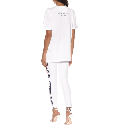 Shop Fendi Mania Cotton T-shirt In White