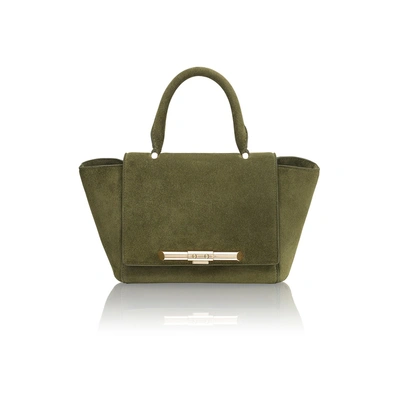 Shop Amanda Wakeley Mini Newman Khaki Bag