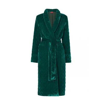 Shop Kitri Kinsley Quilted Velvet Coat