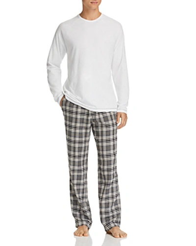 Shop Ugg Steiner Pajama Gift Set In White/gray
