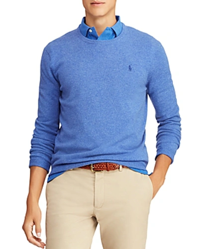 Shop Polo Ralph Lauren Cashmere Crewneck Sweater In Blue