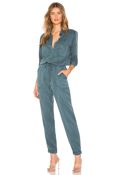 Shop Yfb Clothing Everest Jumpsuit In Sea Blue
