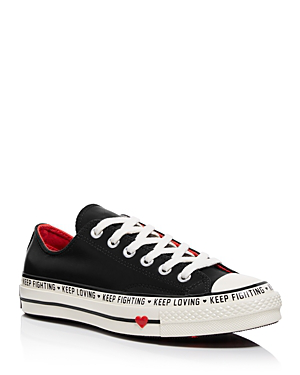 chuck taylors with heart