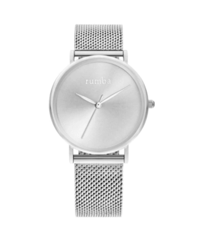 Shop Rumbatime Lafayette Sunray Silver Mesh Women's Watch