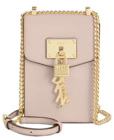 Dkny elissa pebbled cheap charm chain strap crossbody