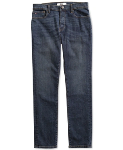 Shop Tommy Hilfiger Adaptive Men's Straight Fit Jeans In Dark Wash