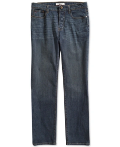 Shop Tommy Hilfiger Adaptive Men's Relaxed Oscar Jeans With Magnetic Fly In Dark Wash Vintage
