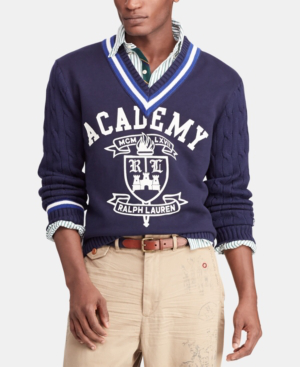 Polo Ralph Lauren Men's Cricket Sweater In Navy | ModeSens