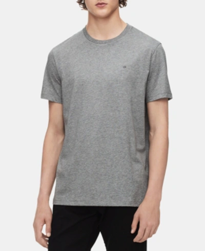 Men's Solid Jersey Liquid Touch T-shirt In Medium Grey Heather
