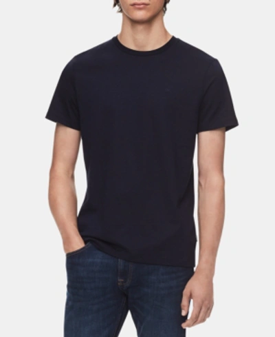 Calvin Klein Men's Solid Jersey Liquid Touch T-shirt In Cadet Navy |  ModeSens