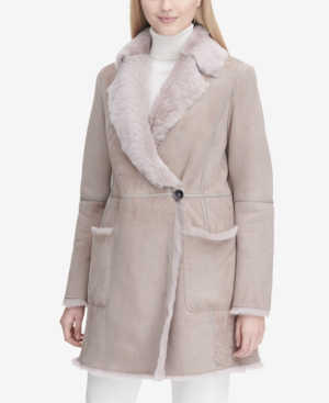 calvin klein oatmeal coat