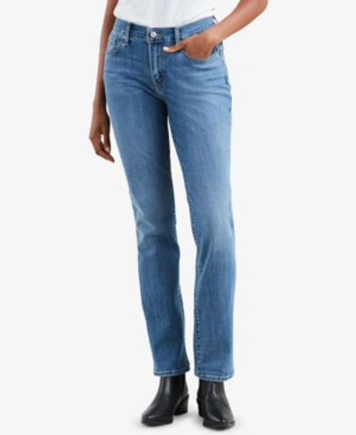 Shop Levi's Women's 505 Straight-leg Jeans In Sparkly Night Sky